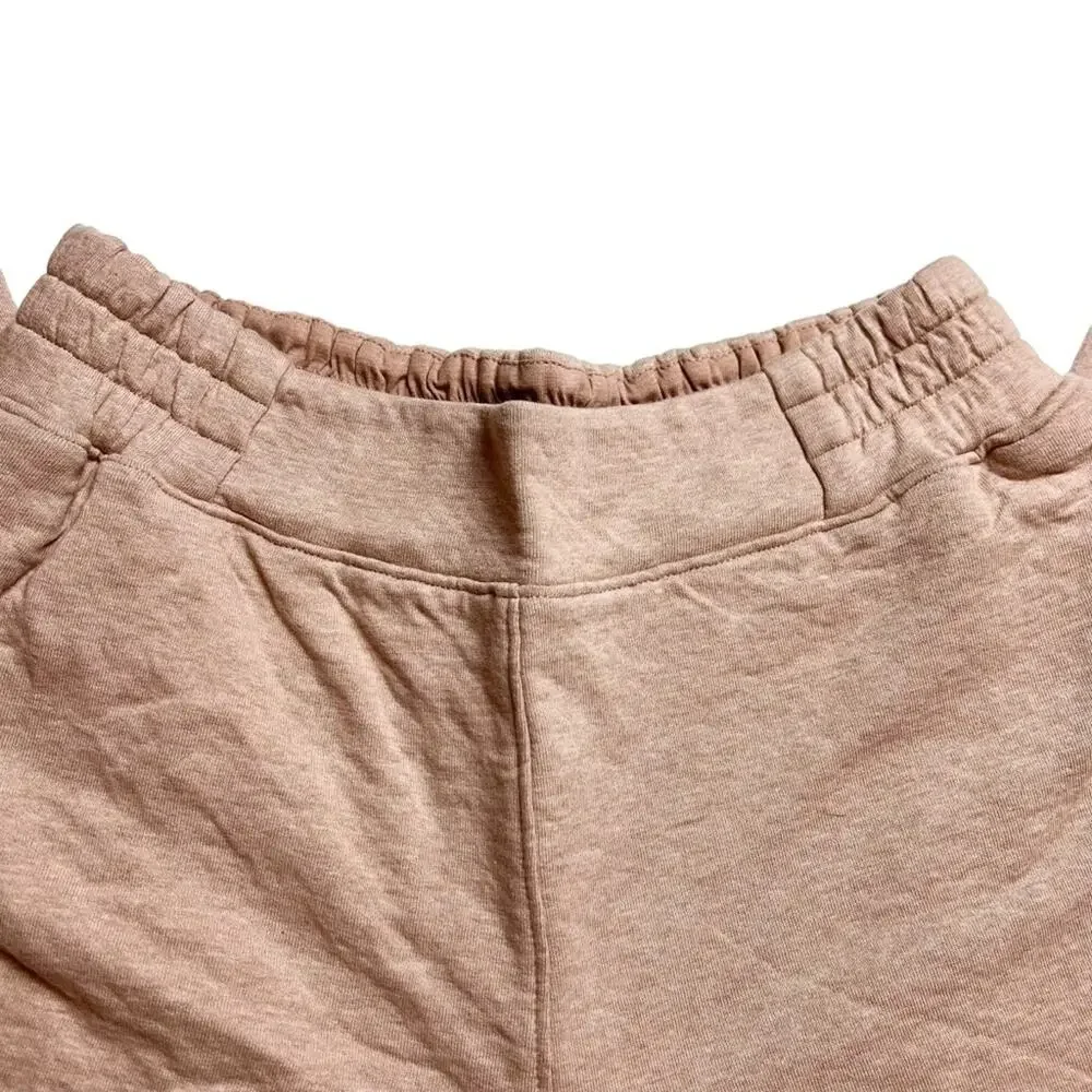 LUNYA Restore Double Faced Lounge Sweat Pants Light Pink Tan Pockets Soft NEW - Picture 8 of 16